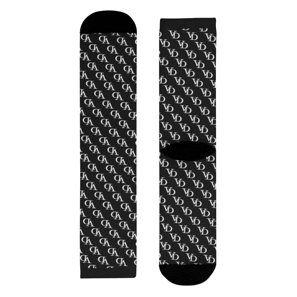 Deauvelli Monogram Black Socks