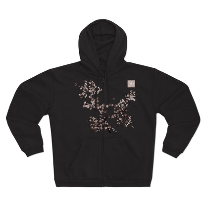 Deauvelli hooded Zip Sweatshirt with tree