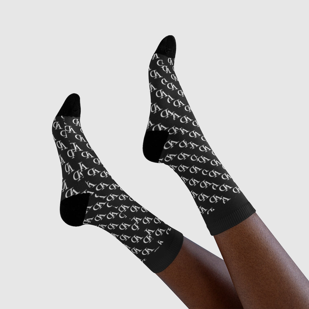 Deauvelli Monogram Black Socks