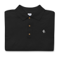 Embroidered Rose Logo Polo Shirt