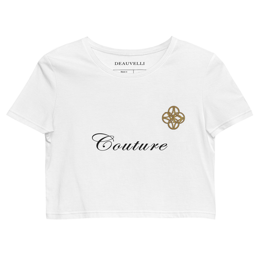 Deauvelli Gold Couture Organic Crop Top