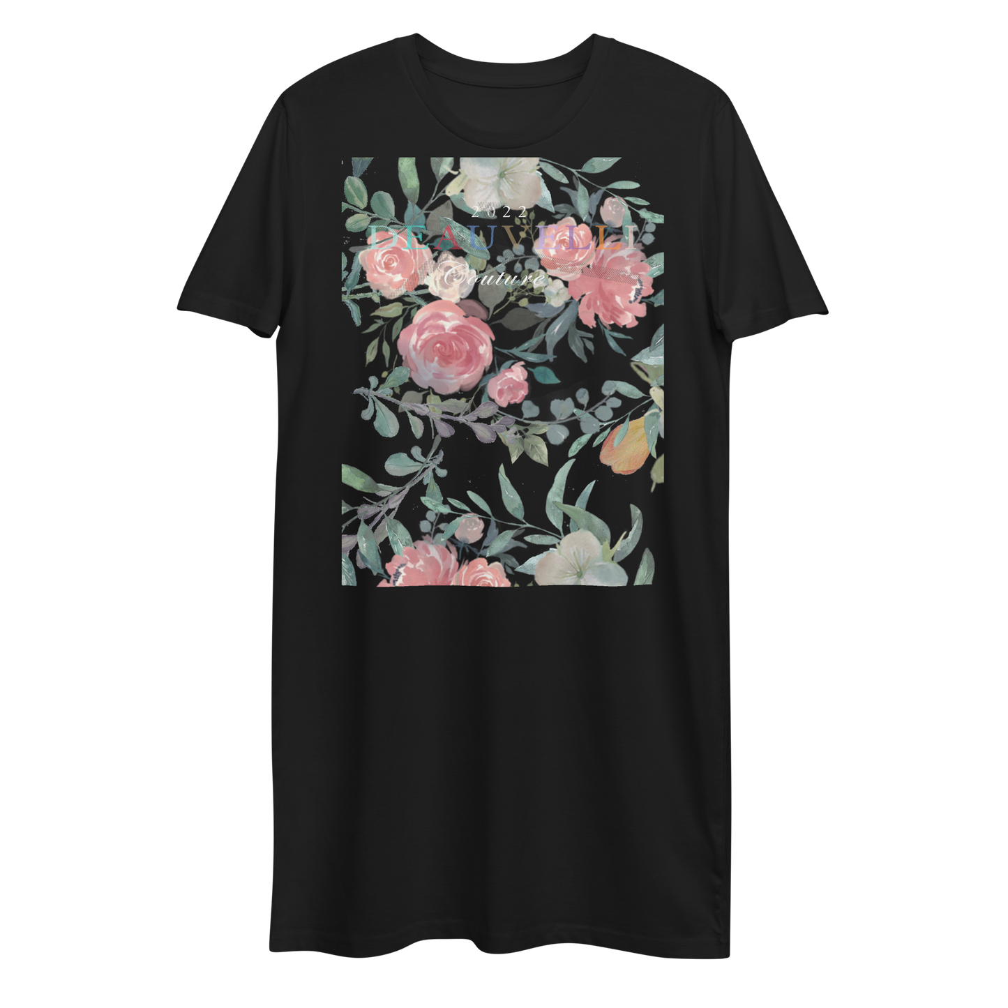 Deauvelli Floral Organic cotton T-shirt dress