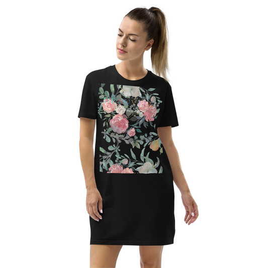 Deauvelli Floral Organic cotton T-shirt dress